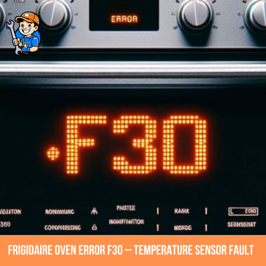 Frigidaire oven Error F30 – Temperature sensor fault  