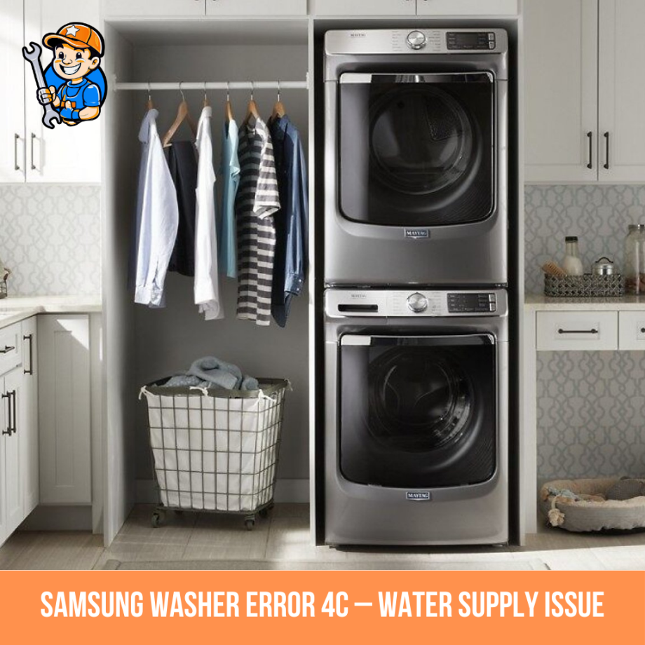 Samsung washer error 4C