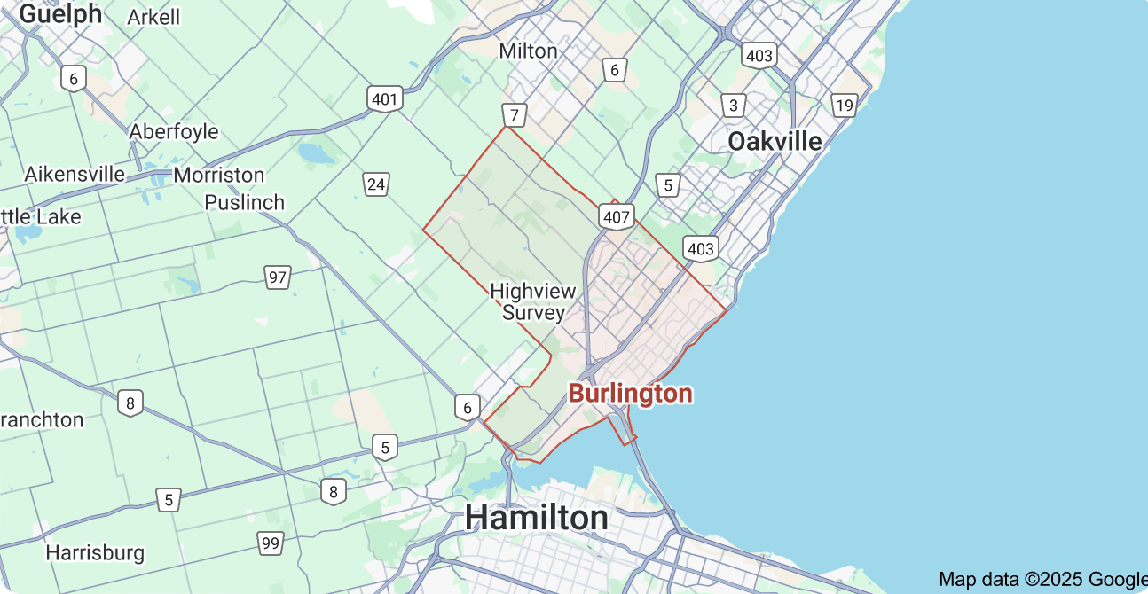Burlington map