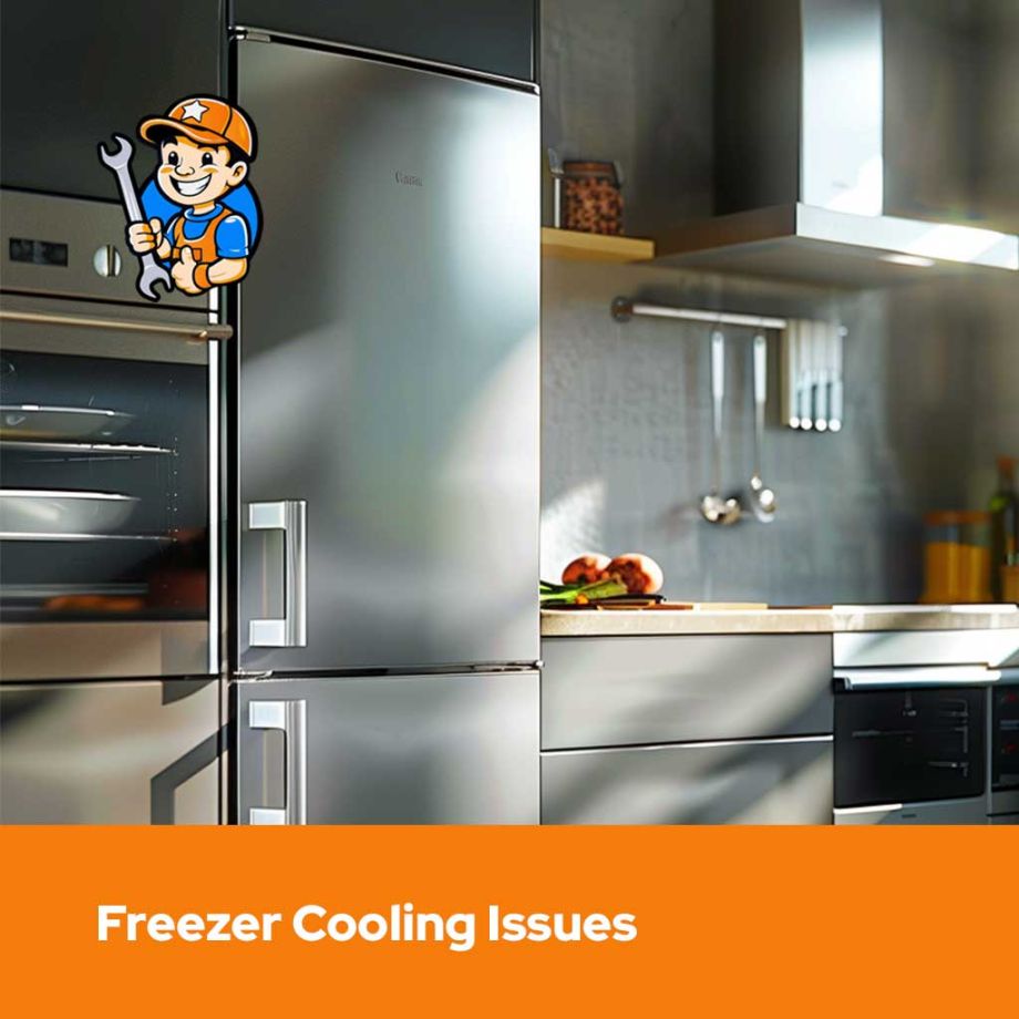 Technician diagnosing a Samsung refrigerator thermistor error in a Toronto home