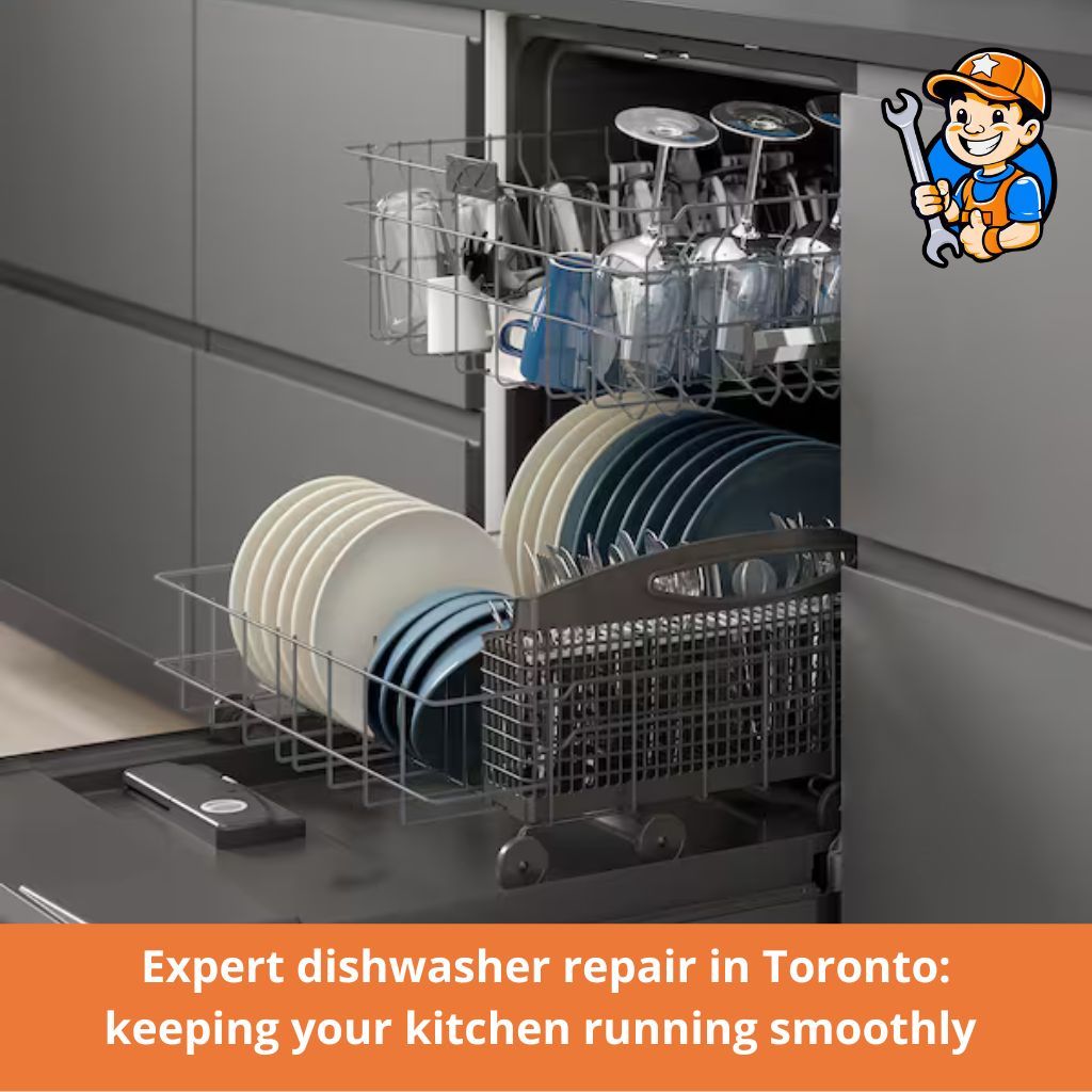 a dishwasher with plates and cups in it