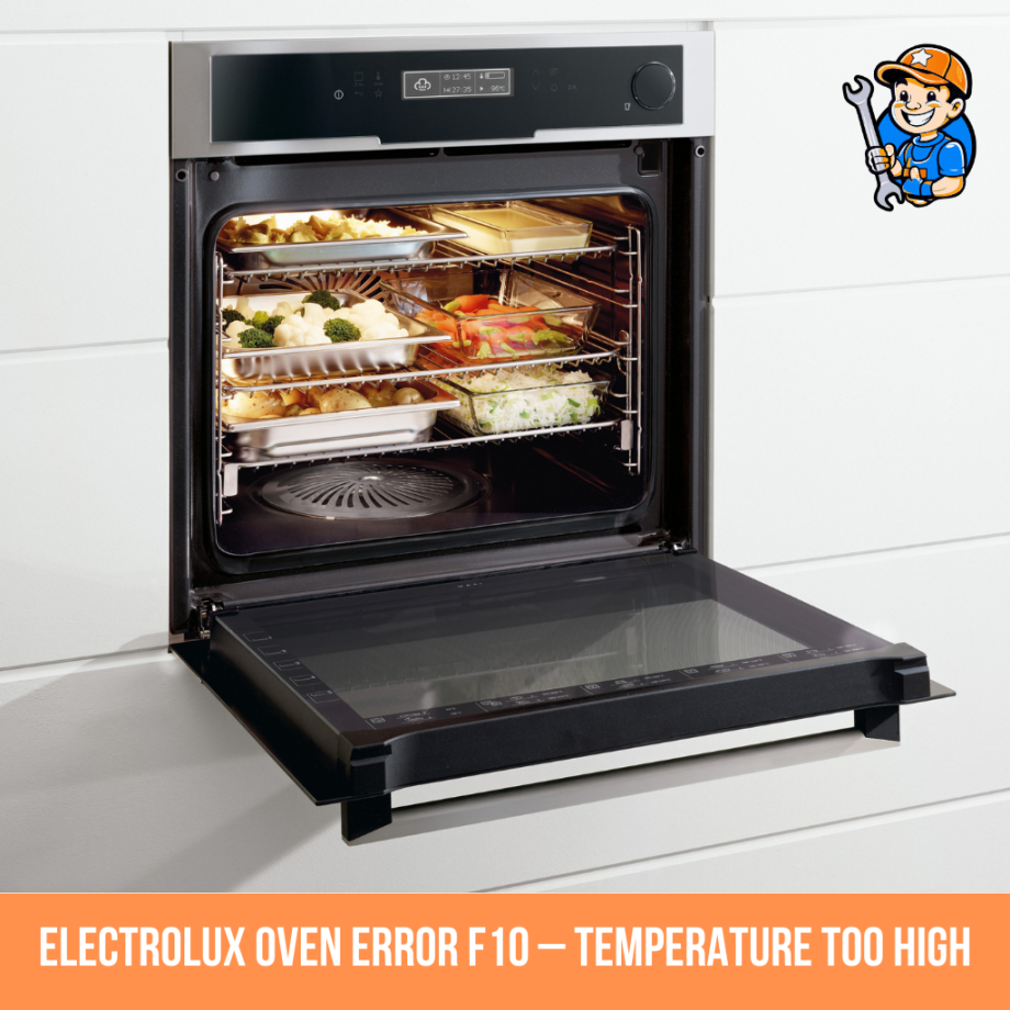 Electrolux oven Error F10 – Temperature too high