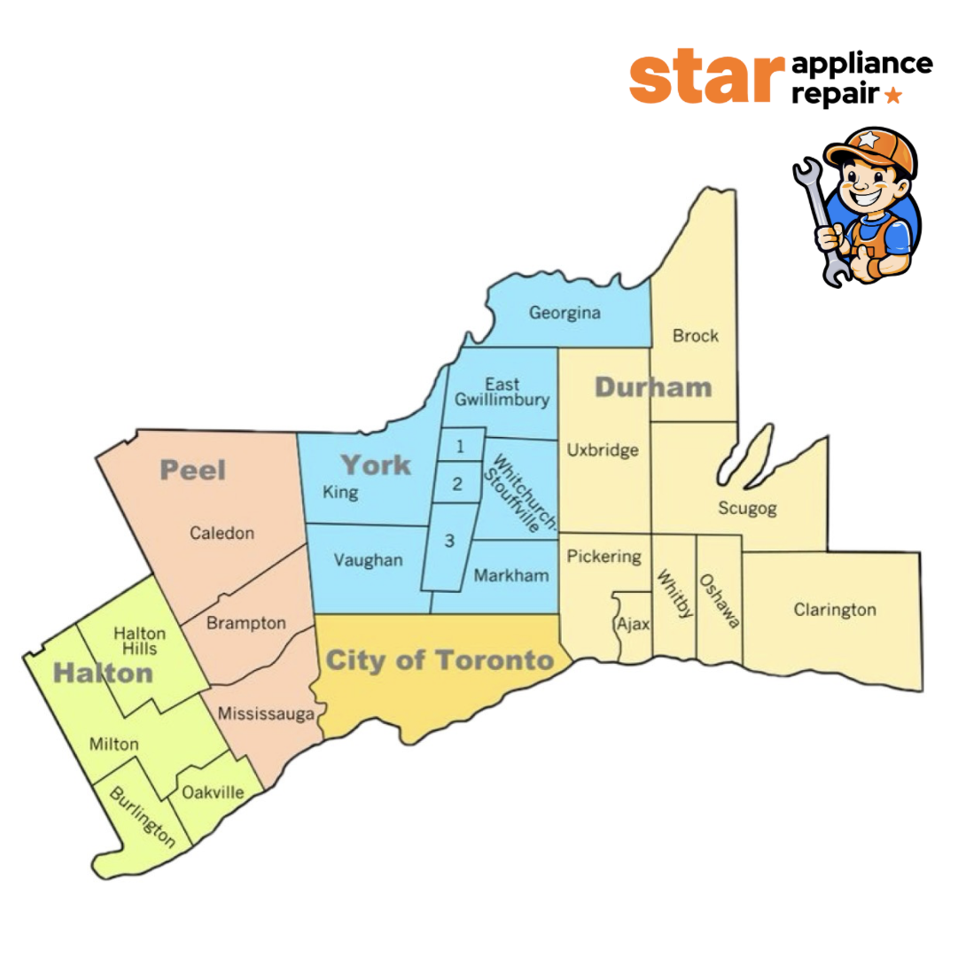 star appliance repair gta map