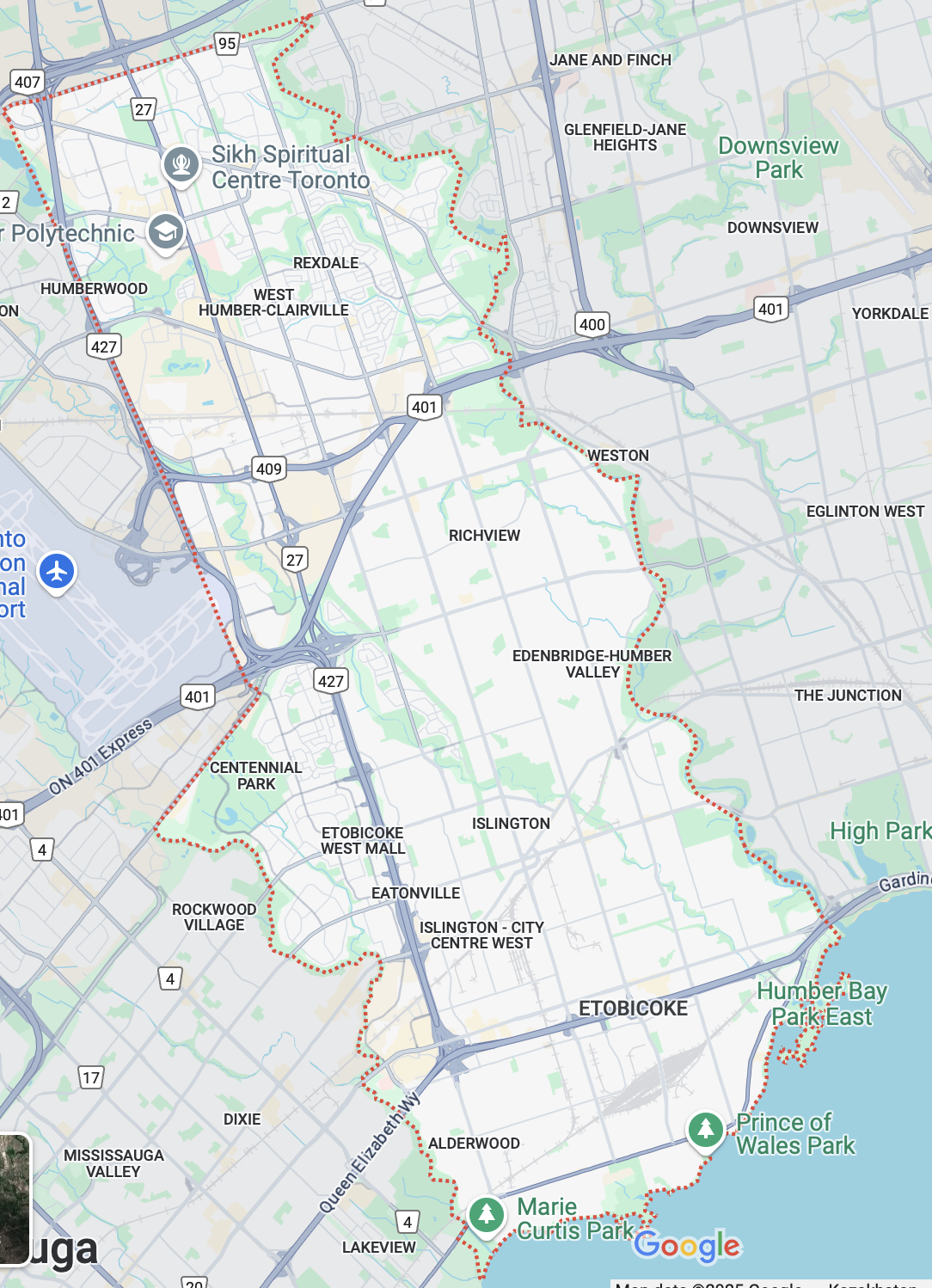 Map of Toronto