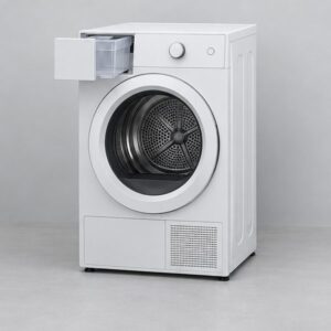 Dryer repair 99 Compact ventless condenser dryer with its water tank drawer pulled out