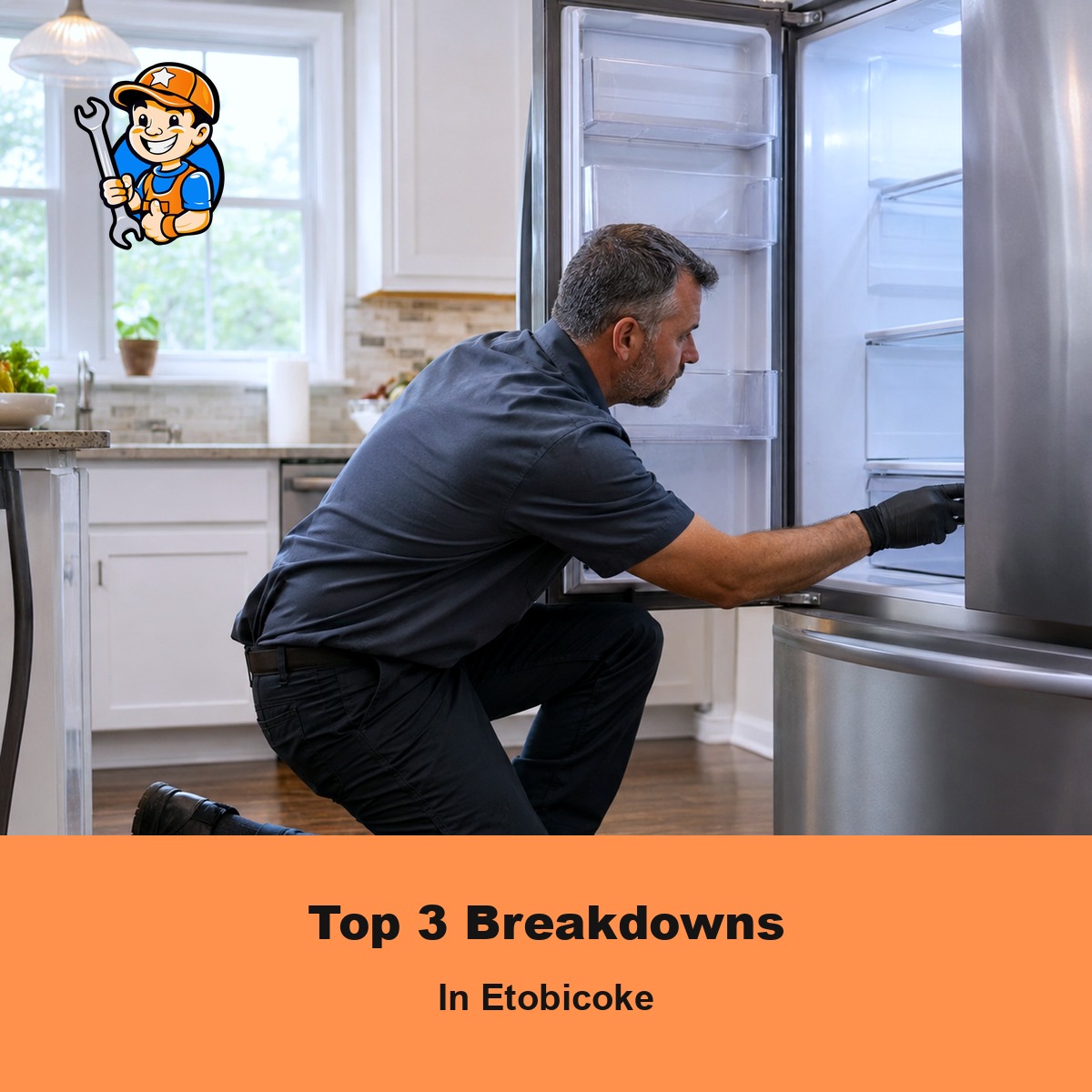 Top 3 Appliances That Break Down Most in Etobicoke Homes 1 Technician repairing a common household appliance in an Etobicoke home