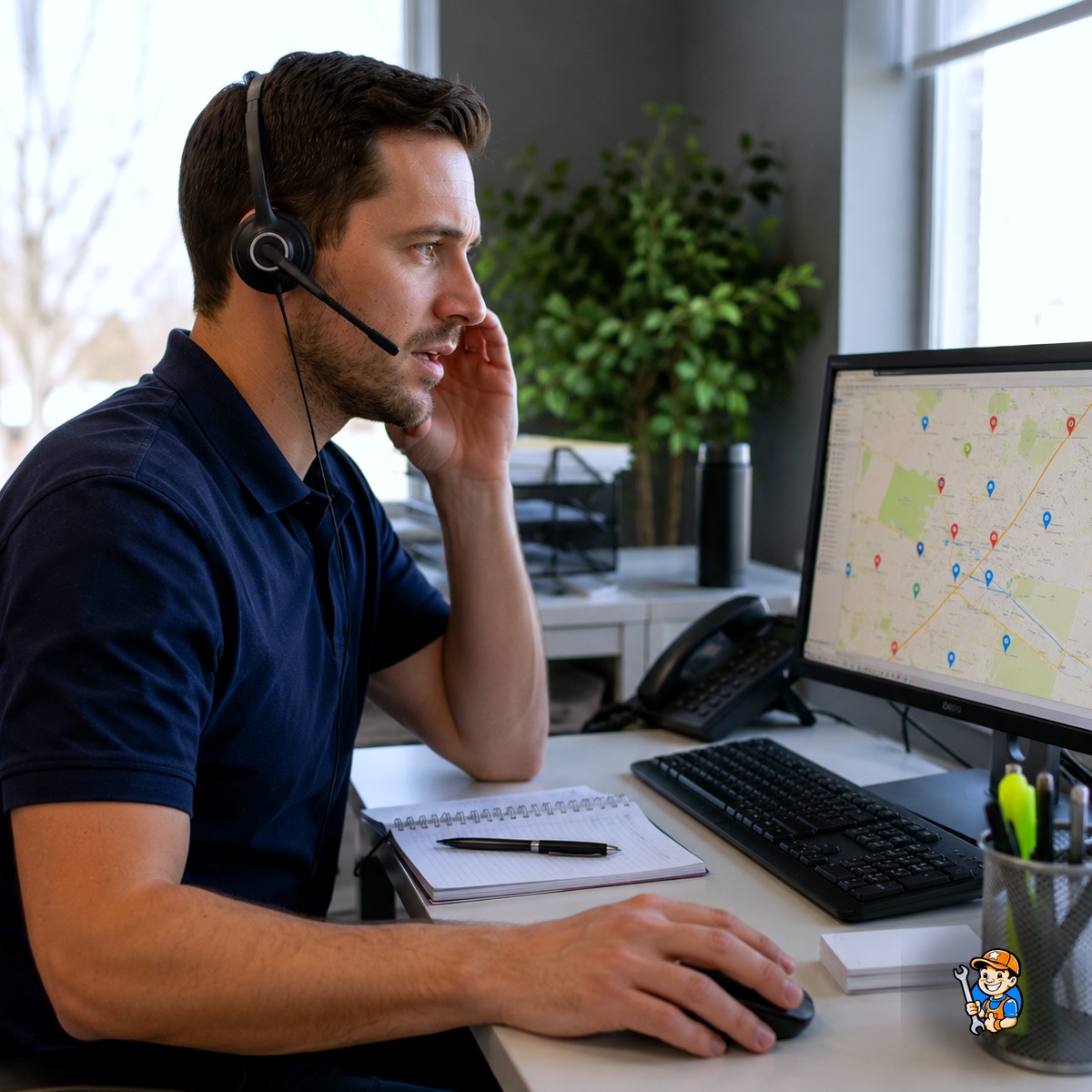 How We Handle Appliance Emergencies Across Hamilton 2 Dispatcher taking an urgent appliance emergency call