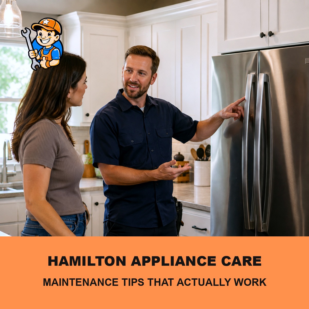 Keeping Your Appliances Running Smoothly in Hamilton 1 Technician performing an appliance maintenance check in a Hamilton home