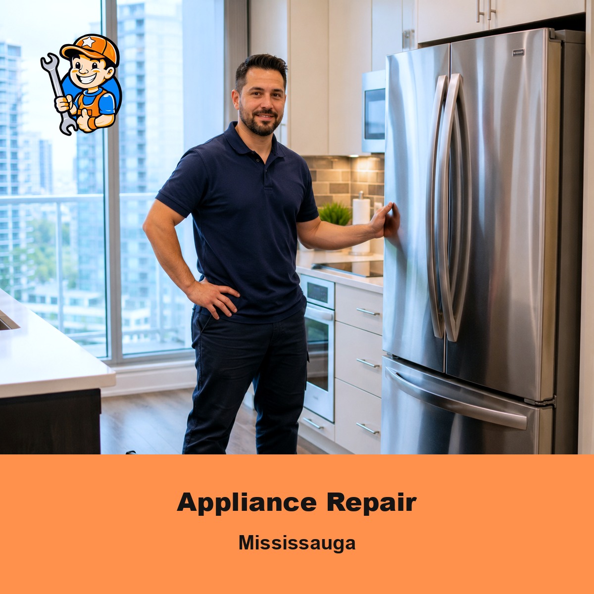 Appliance Repair Mississauga 1 Technician providing appliance repair service in Mississauga