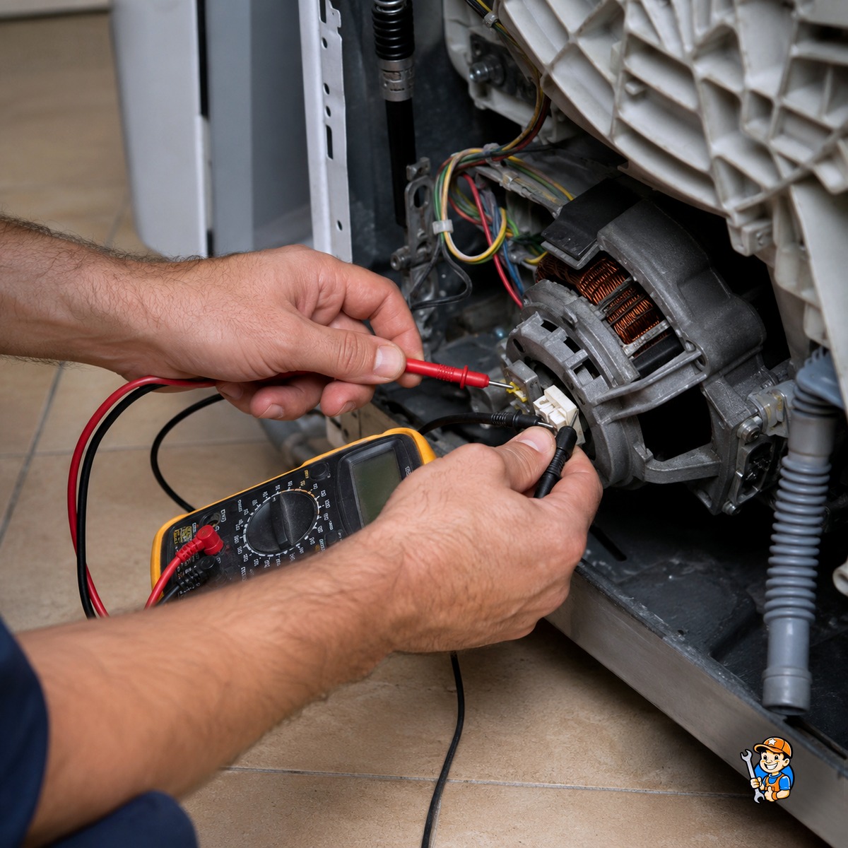 Appliance Repair Mississauga 3 Technician confirming a failed appliance component before repair