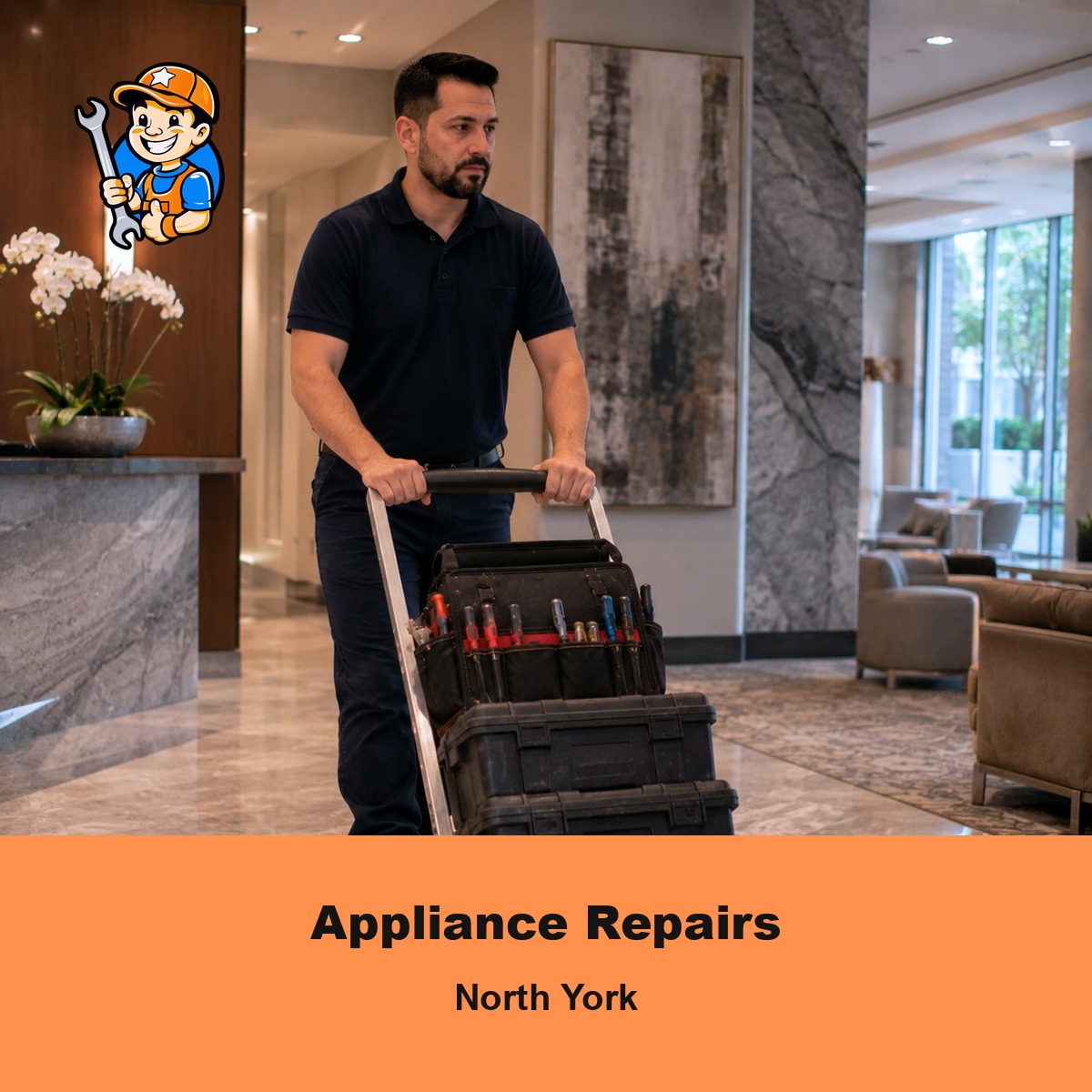 Appliance Repairs in North York, Ontario 1 Technician providing appliance repair service across North York
