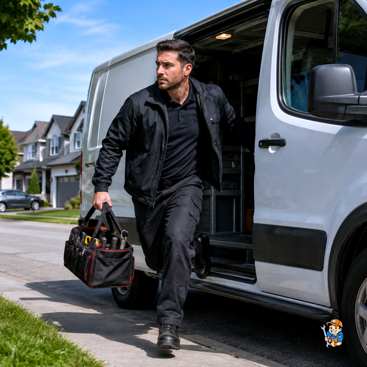 Quick, Local Repairs That Oshawa Homeowners Rely On 2 Technician arriving quickly at an Oshawa home for an urgent repair