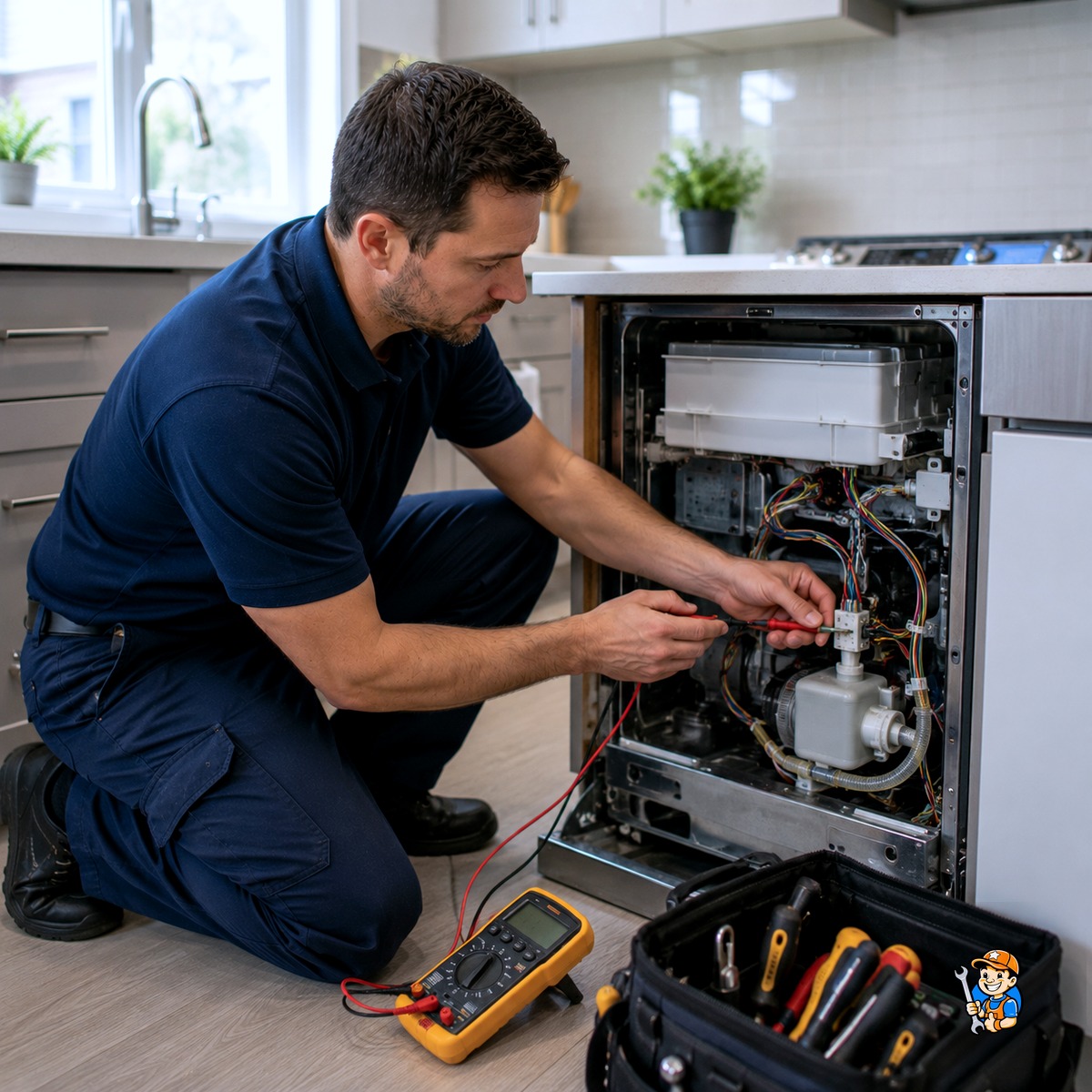 What Sets Star Appliance Repair Apart in Oshawa? 2 Technician properly diagnosing an appliance component before repair