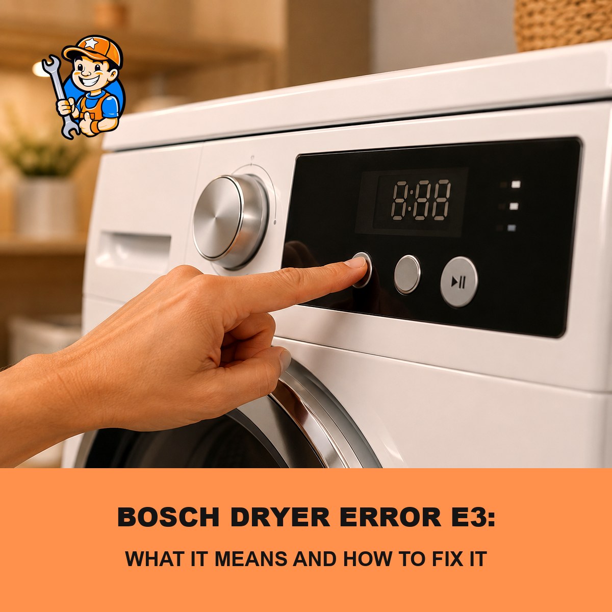 Bosch dryer error E3 repair