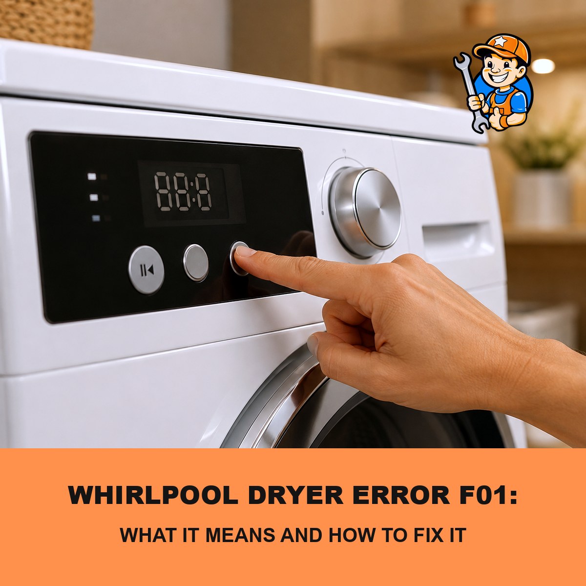 Whirlpool dryer error F01 control board repair