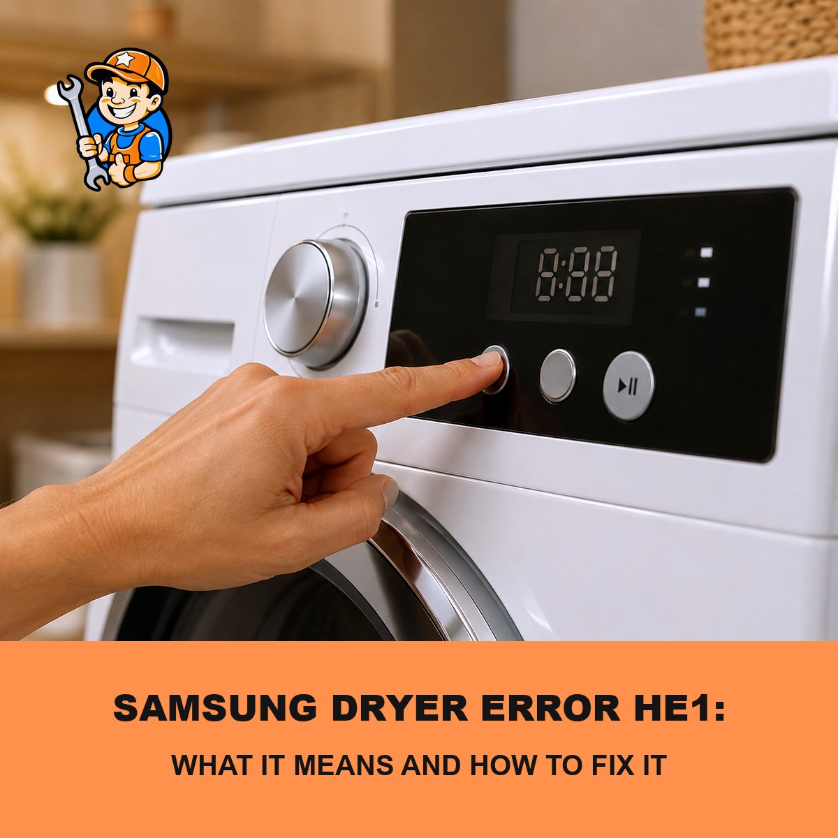 Samsung dryer error HE1 heating error repair