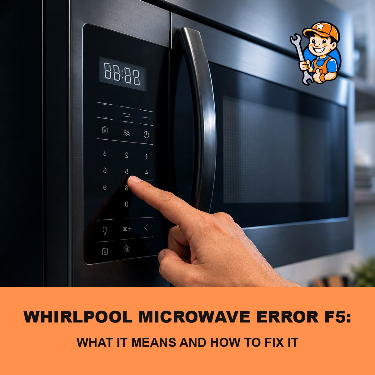 Whirlpool microwave error F5 touchpad repair