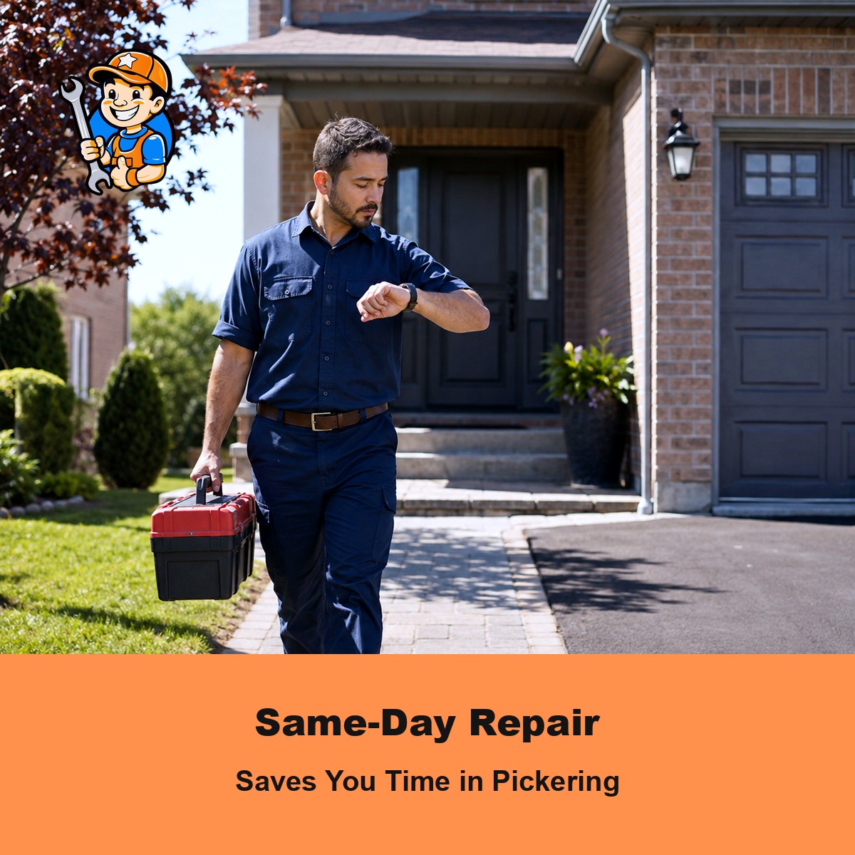How Same-Day Repair in Pickering Saves You Time 1 Technician completing a time-saving same-day appliance repair in Pickering