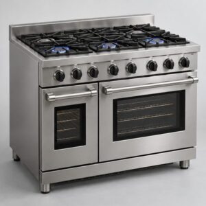 Stove Repair 101 48-inch professional-style dual-fuel range with six burners and two ovens