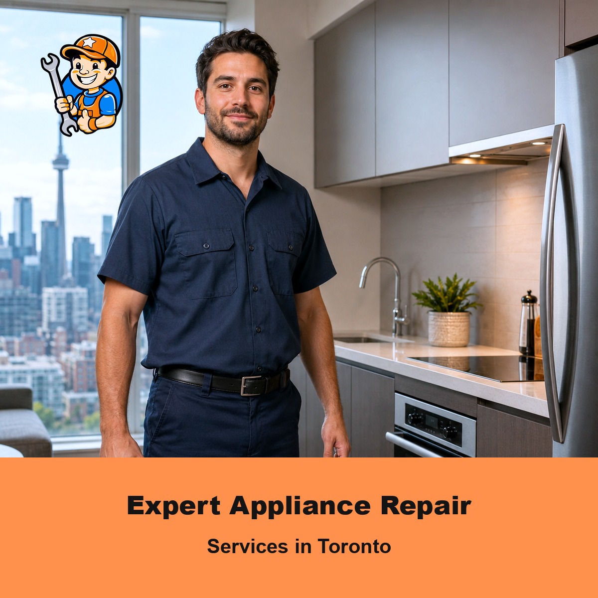 Expert Appliance Repair Services in Toronto 1 Expert technician providing appliance repair services in Toronto