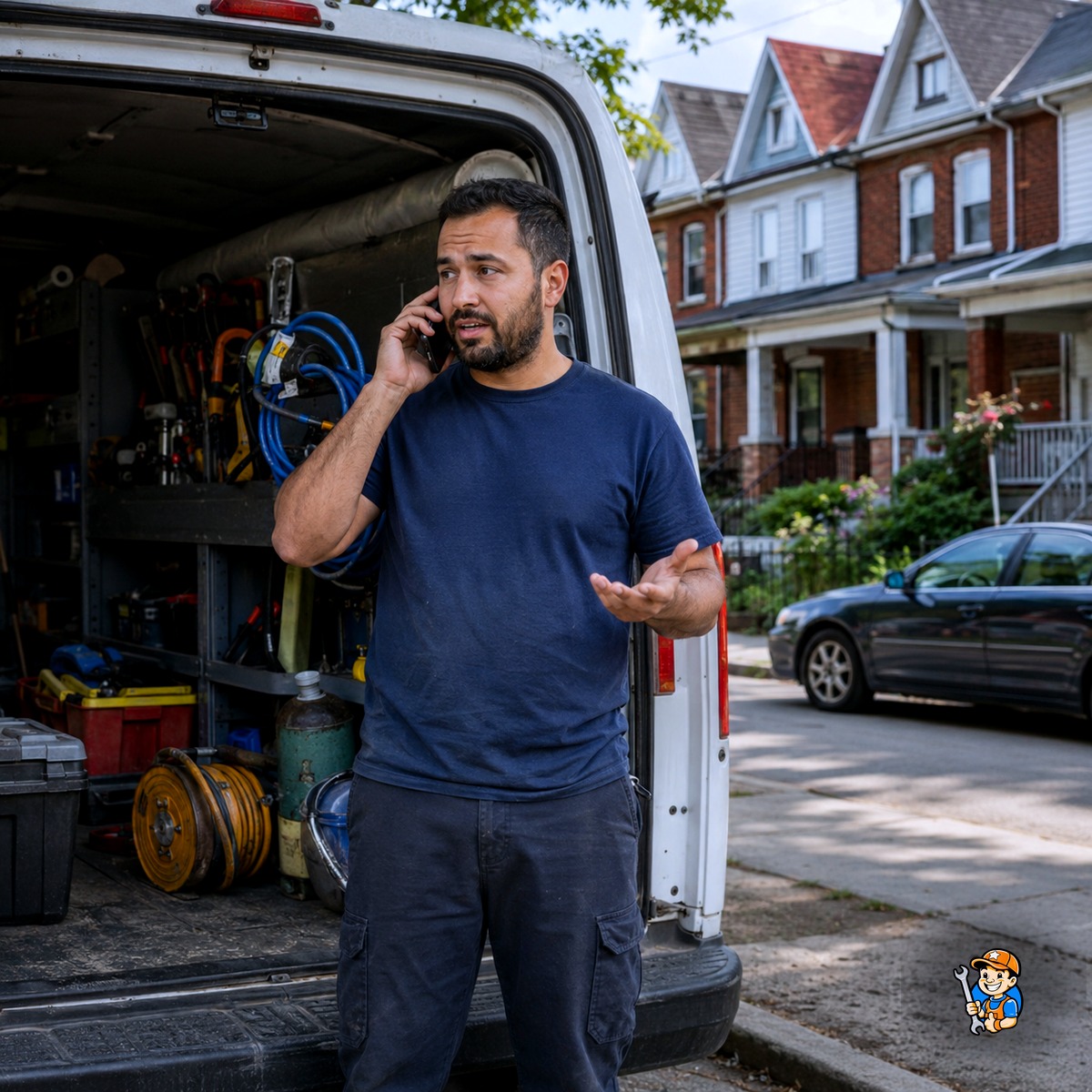 Same-Day Appliance Repair Services Now Available Across Toronto 3 Technician checking the day's service area assignments