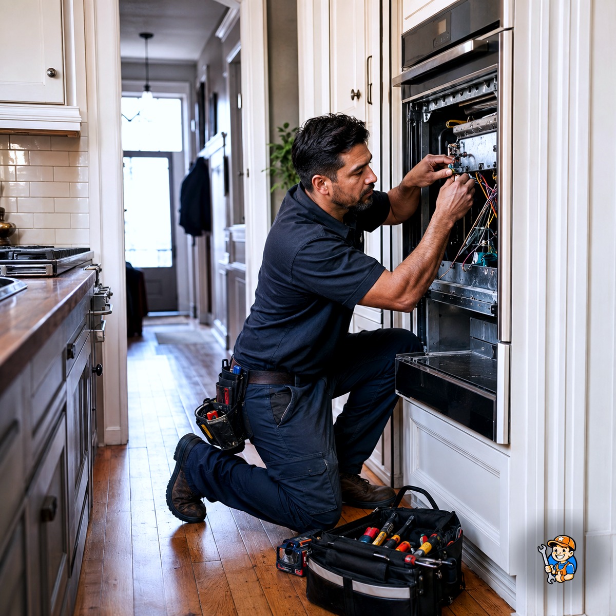 Why Choose Star Appliance Repair in Toronto 3 Technician familiar with common installations in a Toronto neighbourhood