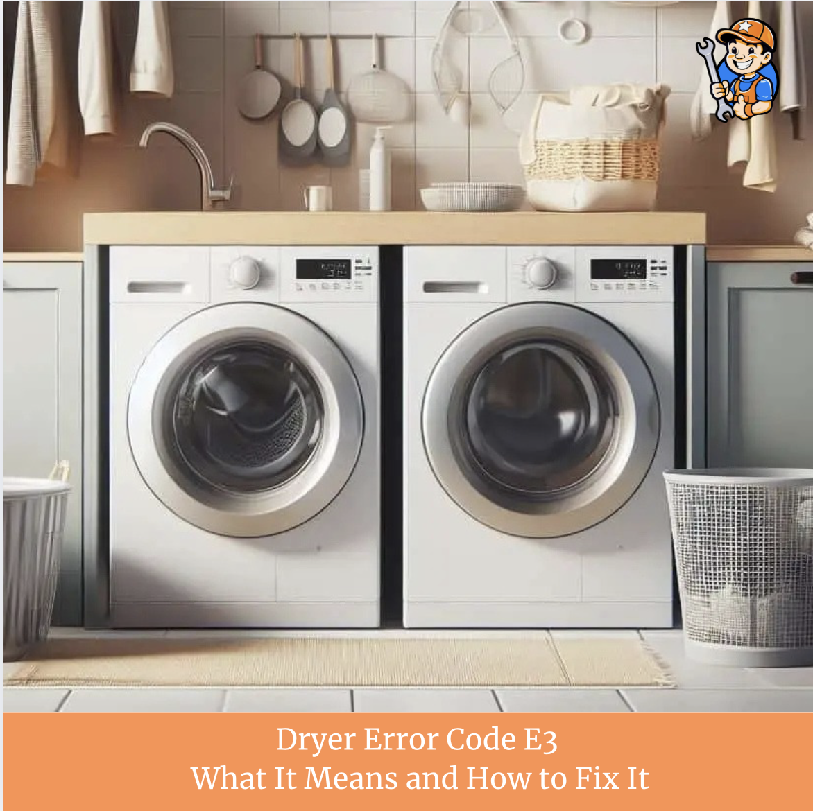 Dryer error code E3 overheating fault