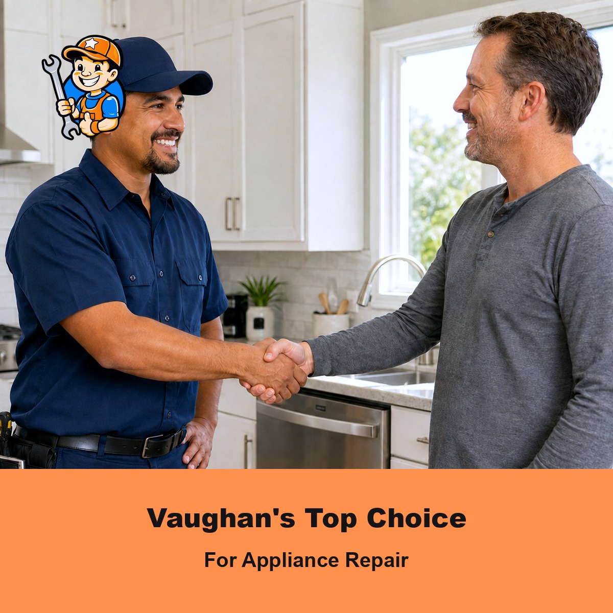 What Makes Star Appliance Repair a Top Choice in Vaughan? 1 Technician completing an appliance repair for a satisfied Vaughan homeowner